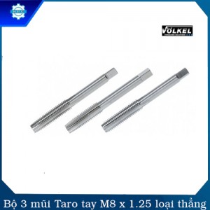 Bộ 3 Mũi Taro Tay M8 x 1.25 loại thẳng